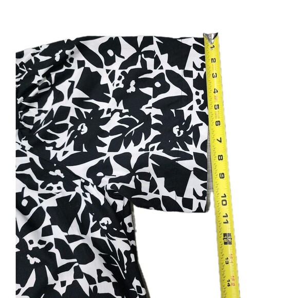 Free Assembly Women's Square Neck Print Mini Dress with Short Sleeves Size Small - Picture 5 of 10